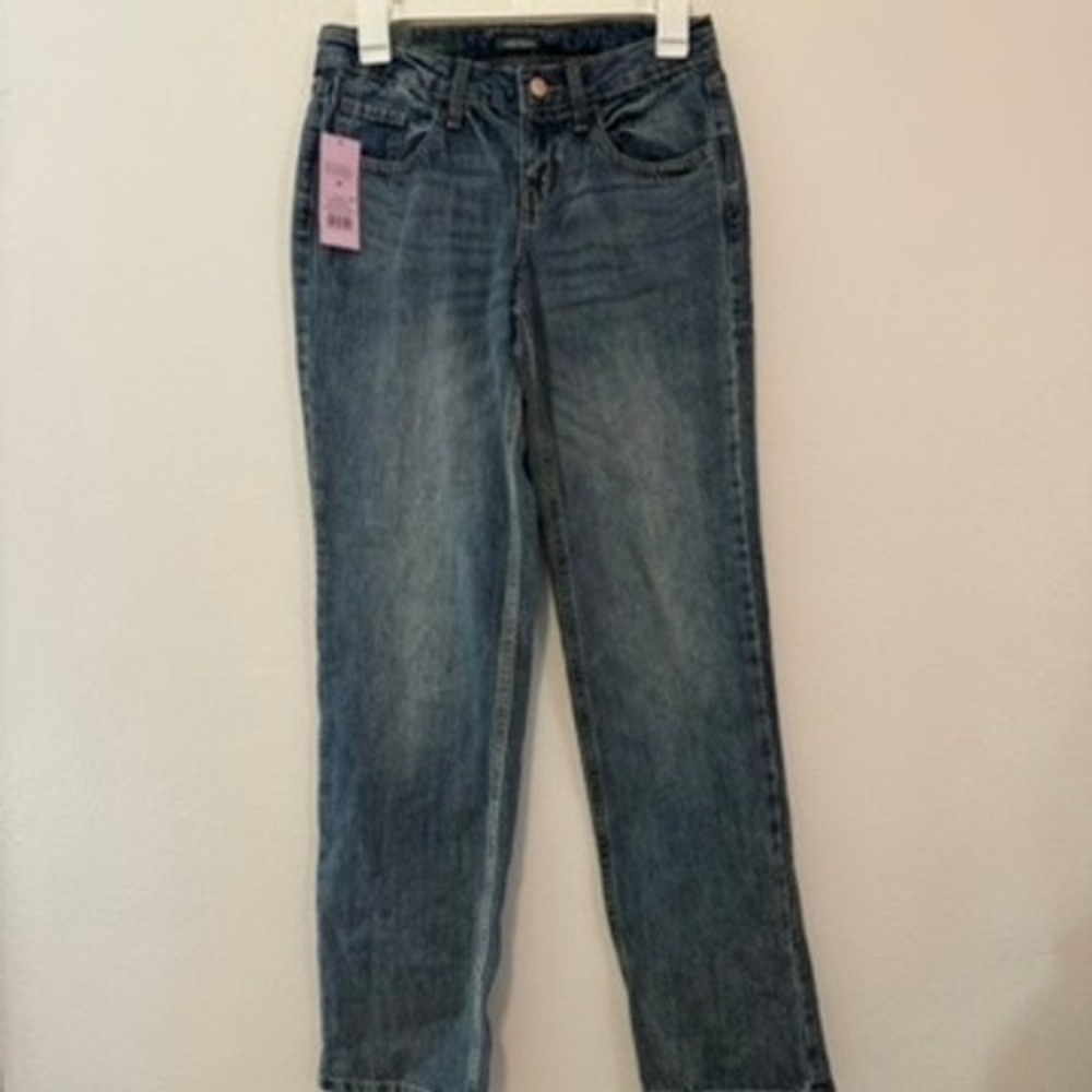 Wild Fable Womens Mid-Rise Straight Leg EasyRigid Jeans Medium Wash 00/32 New